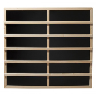 Placa calefactora Harvia IR con respaldo de madera clara, 100–515 W