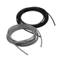 Burlete para puerta de cristal Harvia, 5 m, negro
