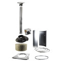 Kit de accesorios de chimenea de acero Harvia para techos inclinados o planos. - 0