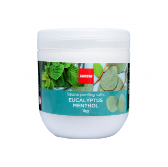 Sal para peeling de sauna HARVIA eucalipto mentol 1 kg
