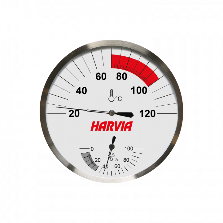 Termómetro-higrómetro HARVIA de 130 mm