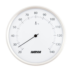 Termómetro para sauna HARVIA, redondo, blanco, 160 mm de diámetro, SAC90201 