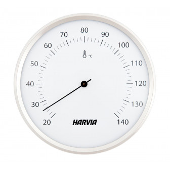 Termómetro para sauna HARVIA, redondo, blanco, 160 mm de diámetro, SAC90201