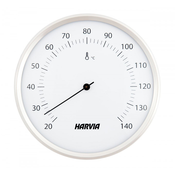 Termómetro para sauna HARVIA, redondo, blanco, 160 mm de diámetro, SAC90201