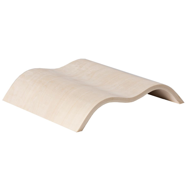 Reposacabezas de sauna HARVIA de madera con diseño ondulado, color álamo temblón, SAC00514
