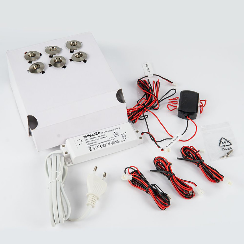 Iluminación de sauna HIDEALITE, 6 uds.