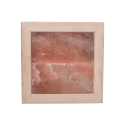 Lámpara de sal del Himalaya sin iluminación, madera de tilo - 0