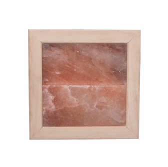Luz de sal del Himalaya sin iluminación, madera de tilo