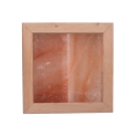 Lámpara de sal del Himalaya sin iluminación, madera de aliso negro - 0