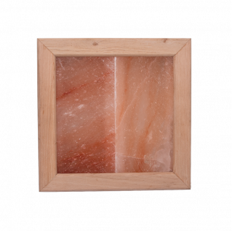 Luz de sal del Himalaya sin iluminación, madera de aliso negro