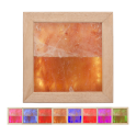 Lámpara LED RGB de sal del Himalaya, madera de abachi - 0