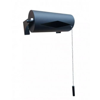 Cubo vertedor horizontal 25 l, acero inoxidable, negro