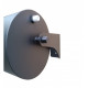 Cubo vertedor horizontal 15 l, acero inoxidable, negro