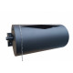 Cubo vertedor horizontal 15 l, acero inoxidable, negro