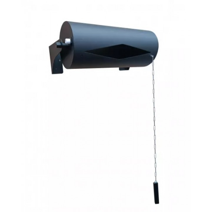 Cubo vertedor horizontal 15 l, acero inoxidable, negro
