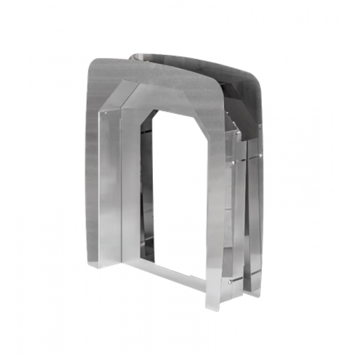 Collarín de montaje HUUM para HIVE FLOW Mini LS, color acero inoxidable.