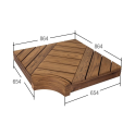 Módulo de esquina para bancos de sauna modulares, pino - 5