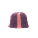 Gorro de sauna: rayas, morado y rosa - 0