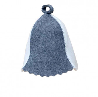 Gorro de sauna - blanco, gris