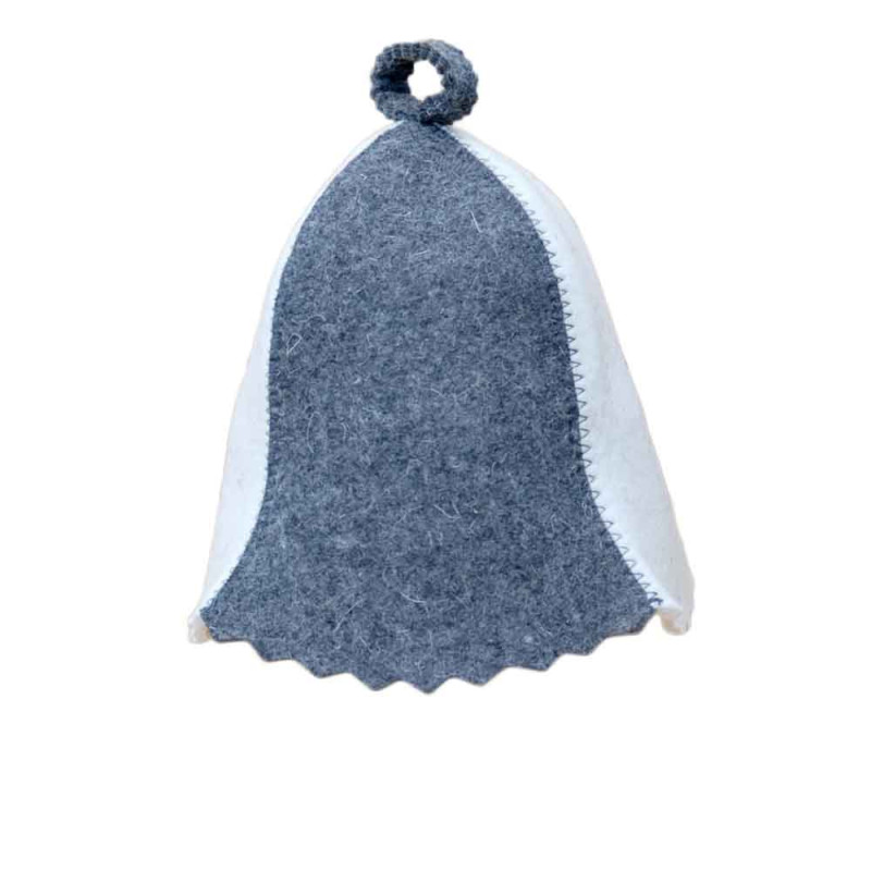 Gorro de sauna - blanco, gris