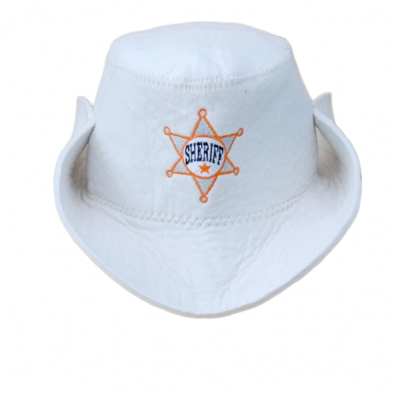 Gorro de sauna - Sheriff, blanco