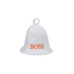 Gorro de sauna BOSS, color blanco 