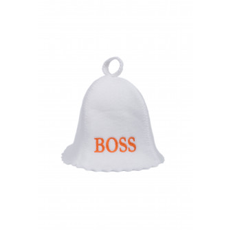 Gorro de sauna BOSS, color blanco
