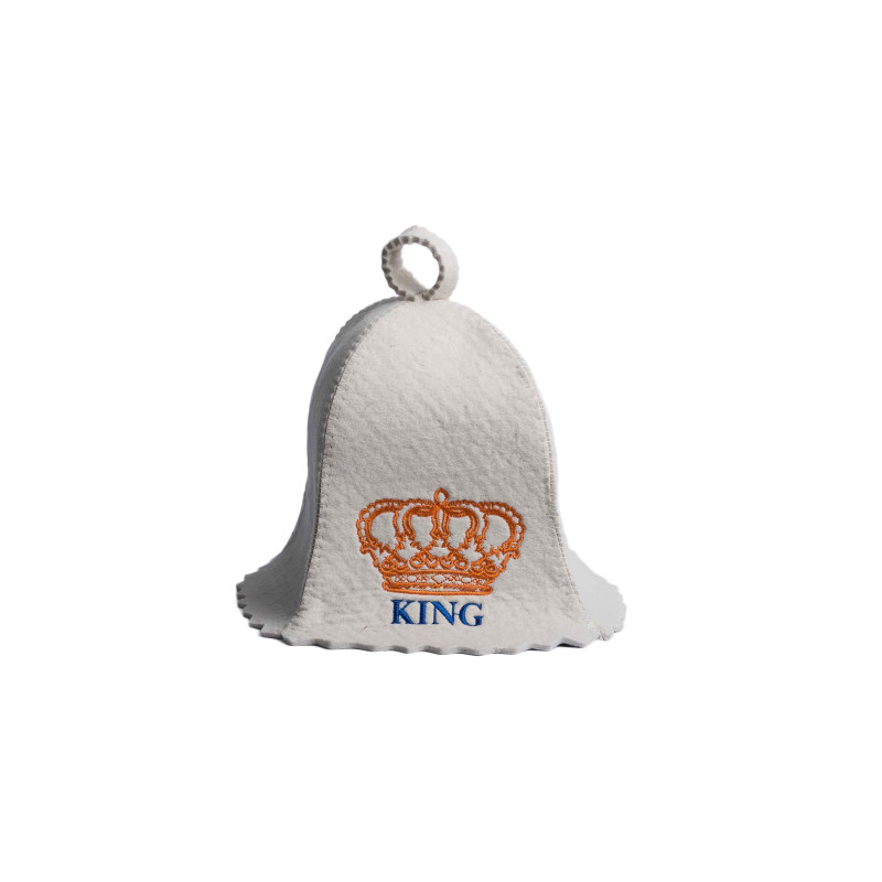 Gorro de sauna - KING, blanco