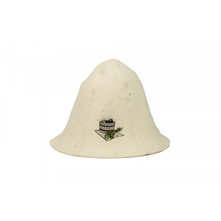 Gorro de sauna - BUCKET AND SAUNA WHISKY, blanco