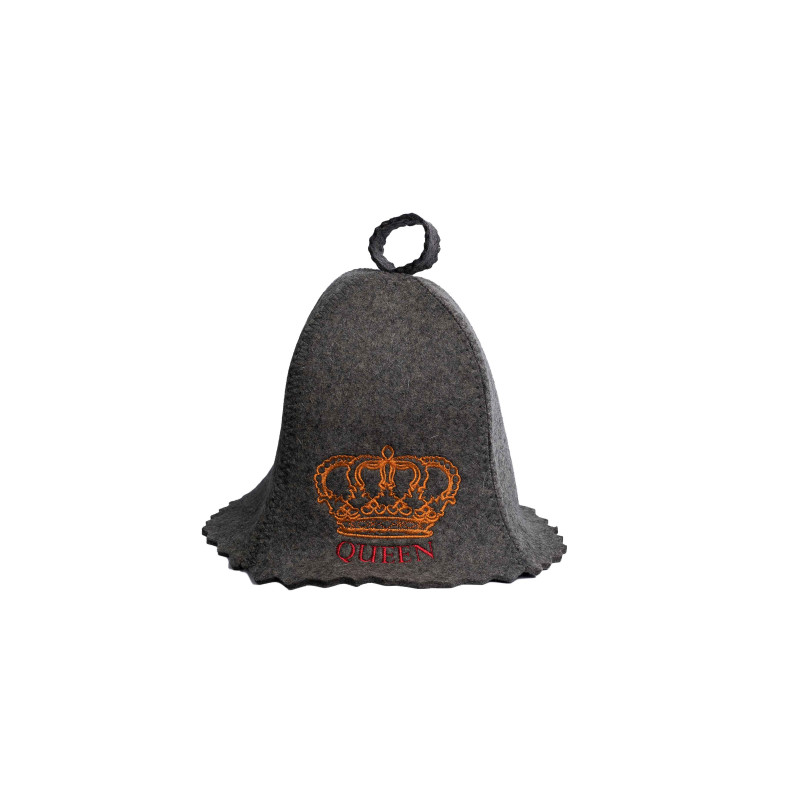 Gorro de sauna - QUEEN, gris