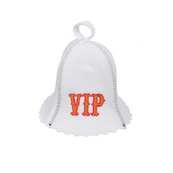 Gorro de sauna VIP, color blanco  Gorro de sauna VIP, color blanco