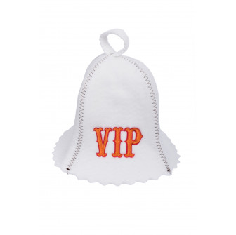 Gorro de sauna VIP, color blanco
