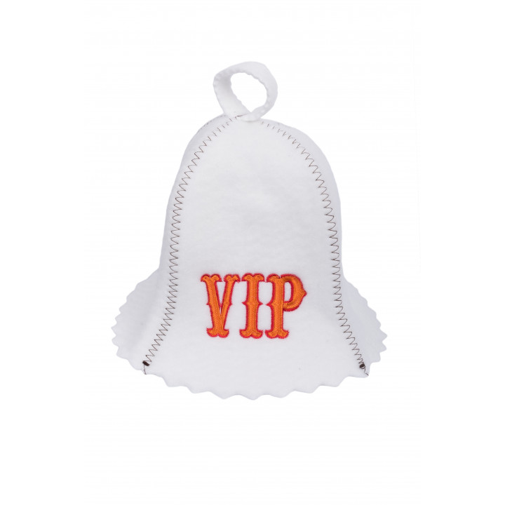 Gorro de sauna VIP, color blanco