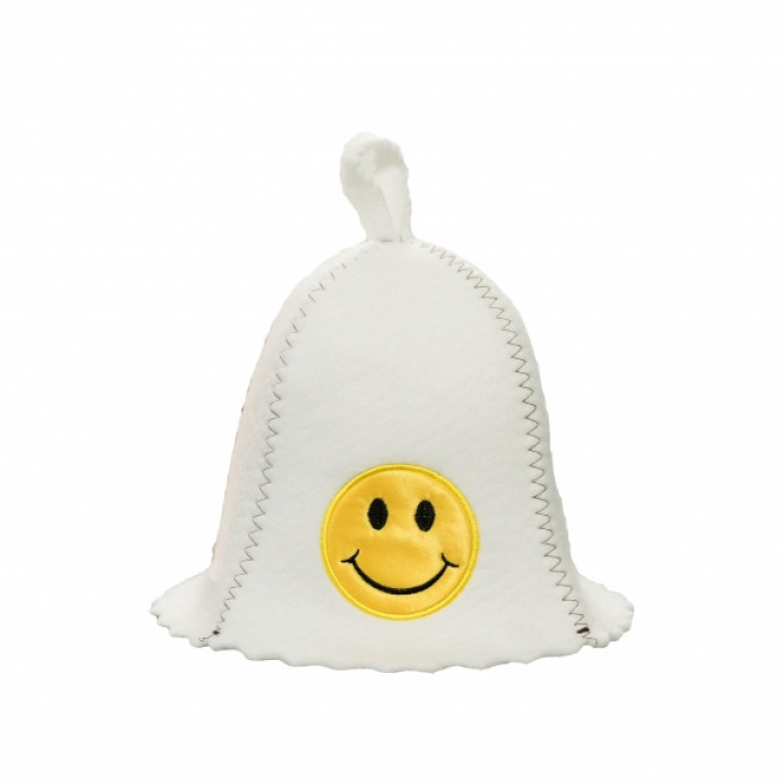 Gorro de sauna - sonrisa, blanco
