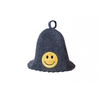 Gorro de sauna - sonrisa, gris