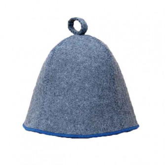 Gorro de sauna - Gris con raya azul