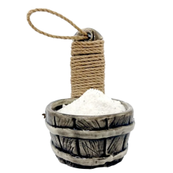Recipiente cerámico para sal de sauna - barril 200 ml 