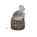 Recipiente de cerámica para sal de sauna - oscuro 120 ml - 1