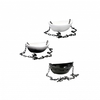 Recipiente de cerámica para aromas - barco con cadena