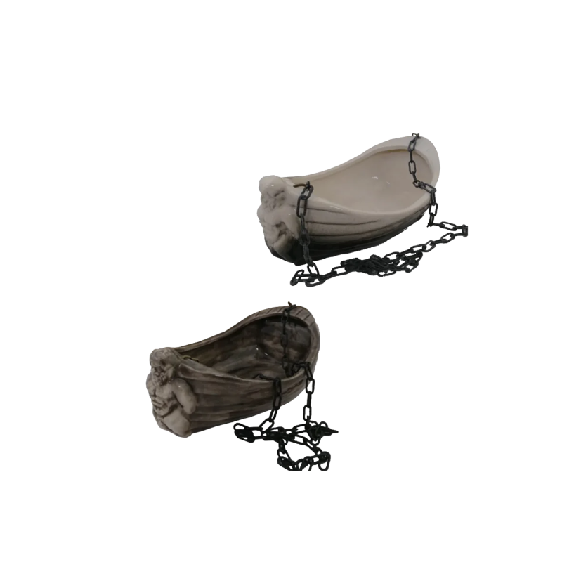 Recipiente de cerámica para aromas - Barco con Poseidón