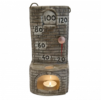 Termómetro de sauna de cerámica - estufa