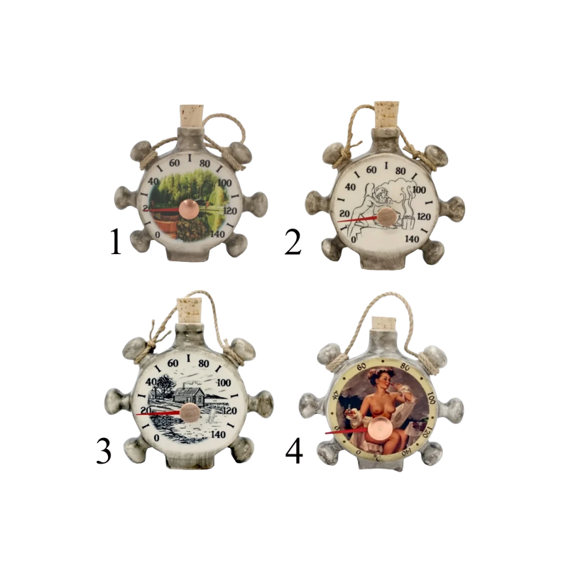 Termómetro de sauna de cerámica - timón de barco