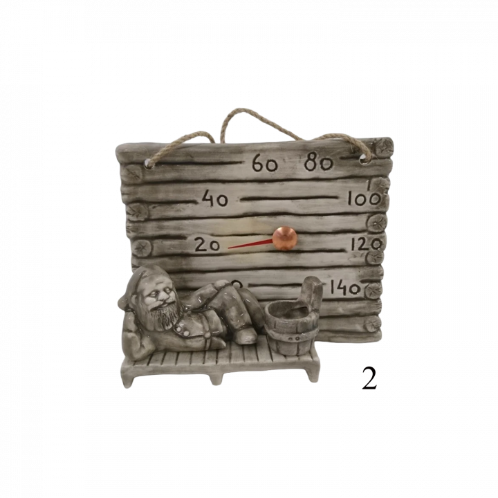 Termómetro de sauna de cerámica: un pequeño barril para aromas, 2