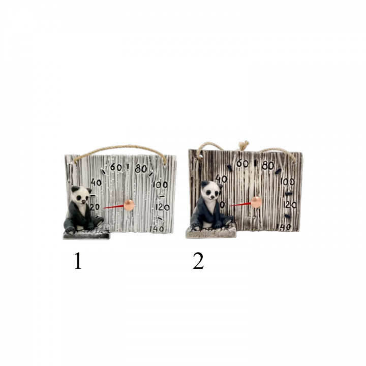Termómetro de sauna de cerámica - panda