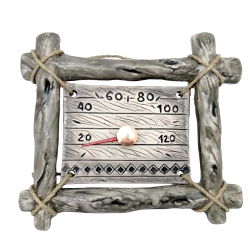 Termómetro de sauna de cerámica - en forma de ramita 