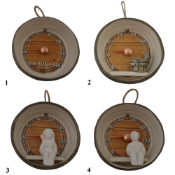 Termómetro de sauna de cerámica - barril  Termómetro de sauna de cerámica - barril