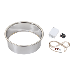 Brida de empotrar HARVIA Cilindro HPC2L, iluminada  Brida de empotrar HARVIA Cilindro HPC2L, iluminada