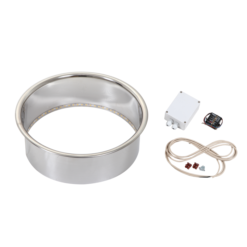 Brida de empotrar HARVIA Cilindro HPC2L, iluminada