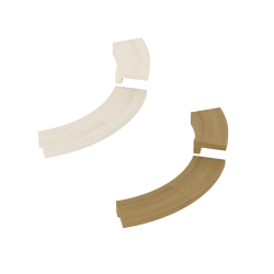 Brida de empotramiento - para calefactor de esquina de torre SAWOTEC, de madera 