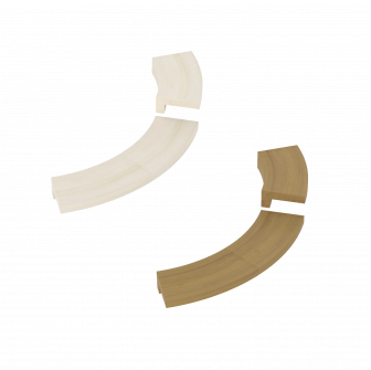 Brida de empotramiento - para calefactor de pared de torre SAWOTEC, de madera